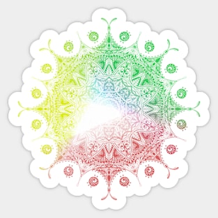 48. Rainbow Mandala Sticker